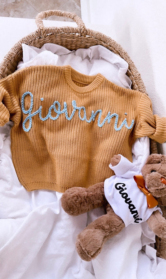 Holiday Toddler Name Sweater