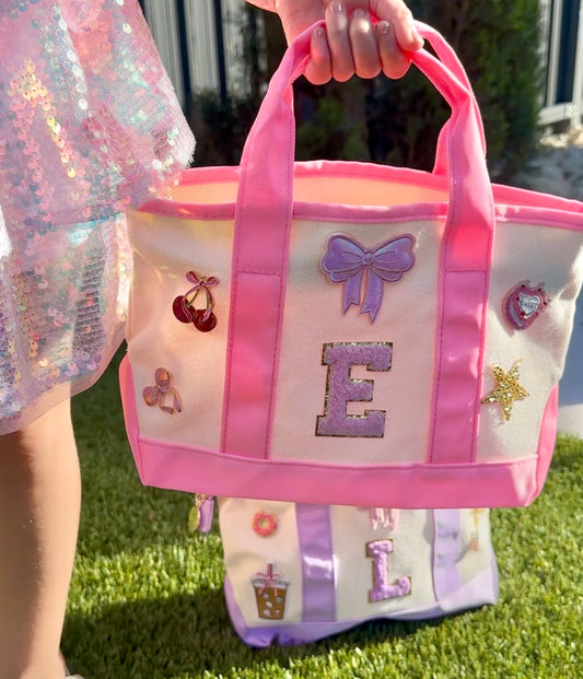 Coquette Mom Mini Canvas Tote