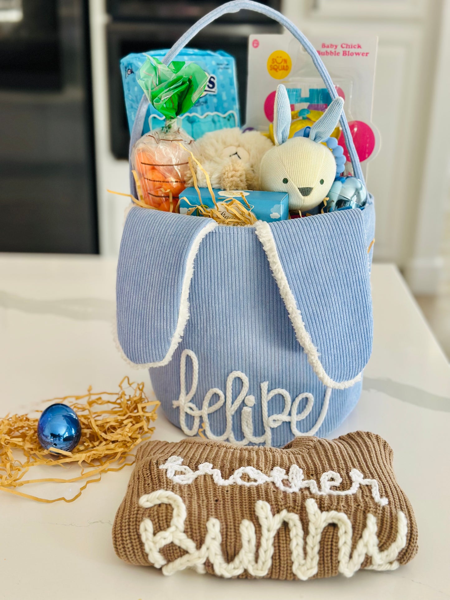 Easter Basket With Floppy Ears