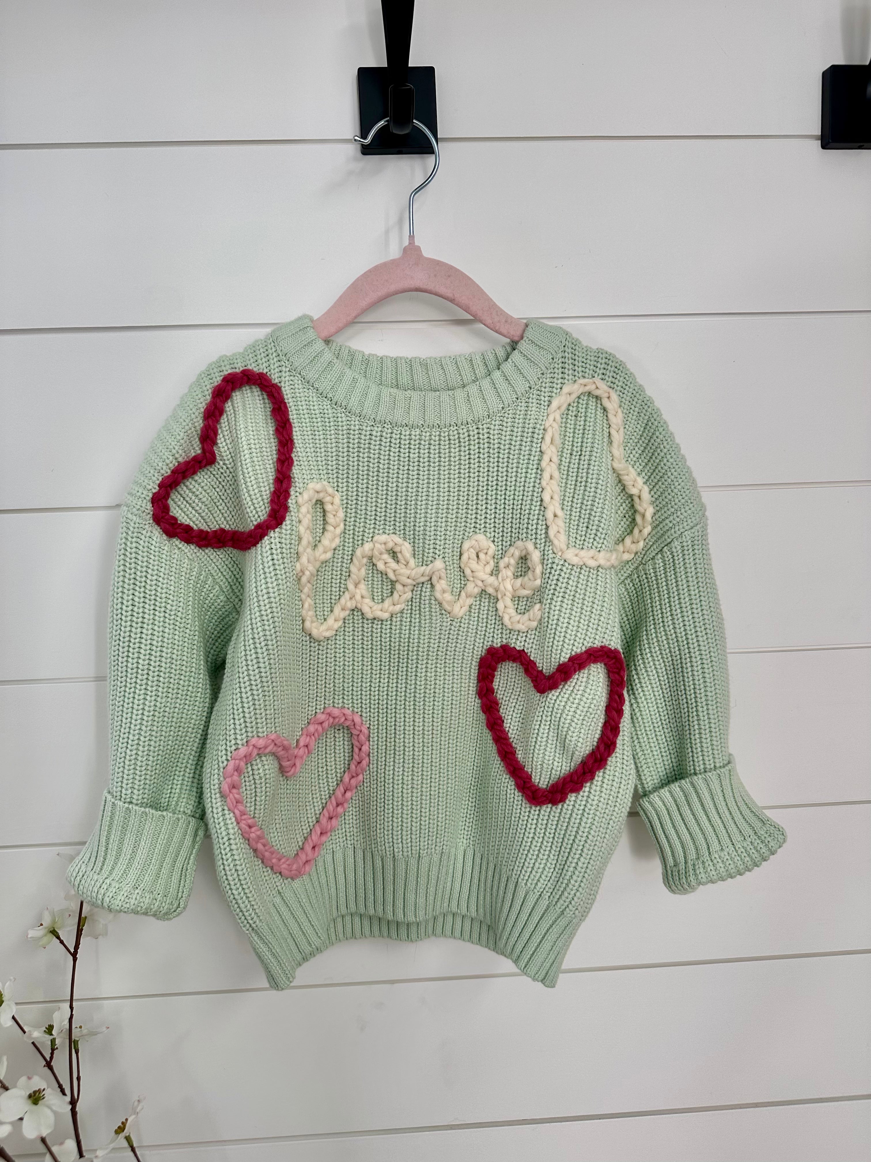 Name Sweater, knit toddler chunky sweater – Isapicnicbox