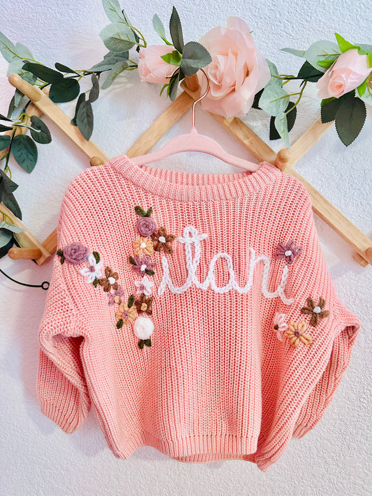 Flower Knit Sweater