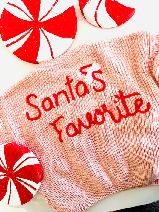 Holiday Toddler Knit Santas Favorite Knit Sweater