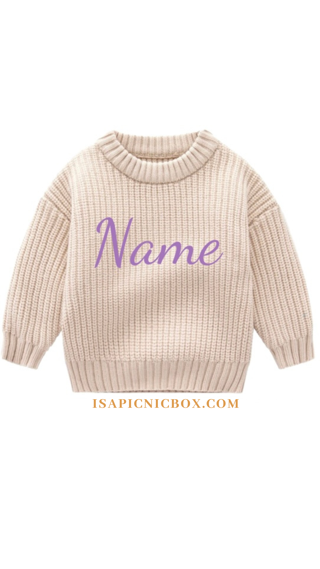 Chunky Name Sweater