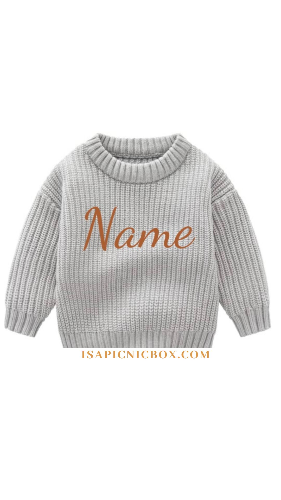 Chunky Name Sweater