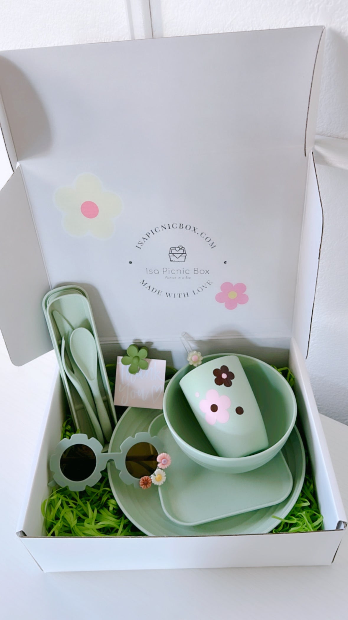 Mint Chip  Flower Picnic Box