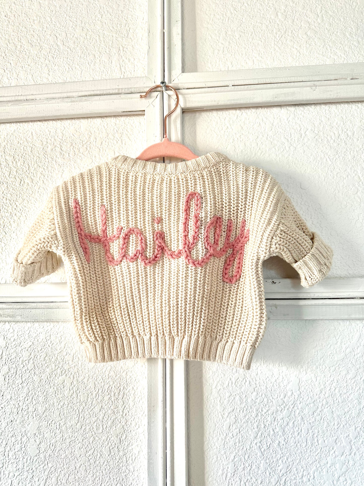 Chunky Name Sweater