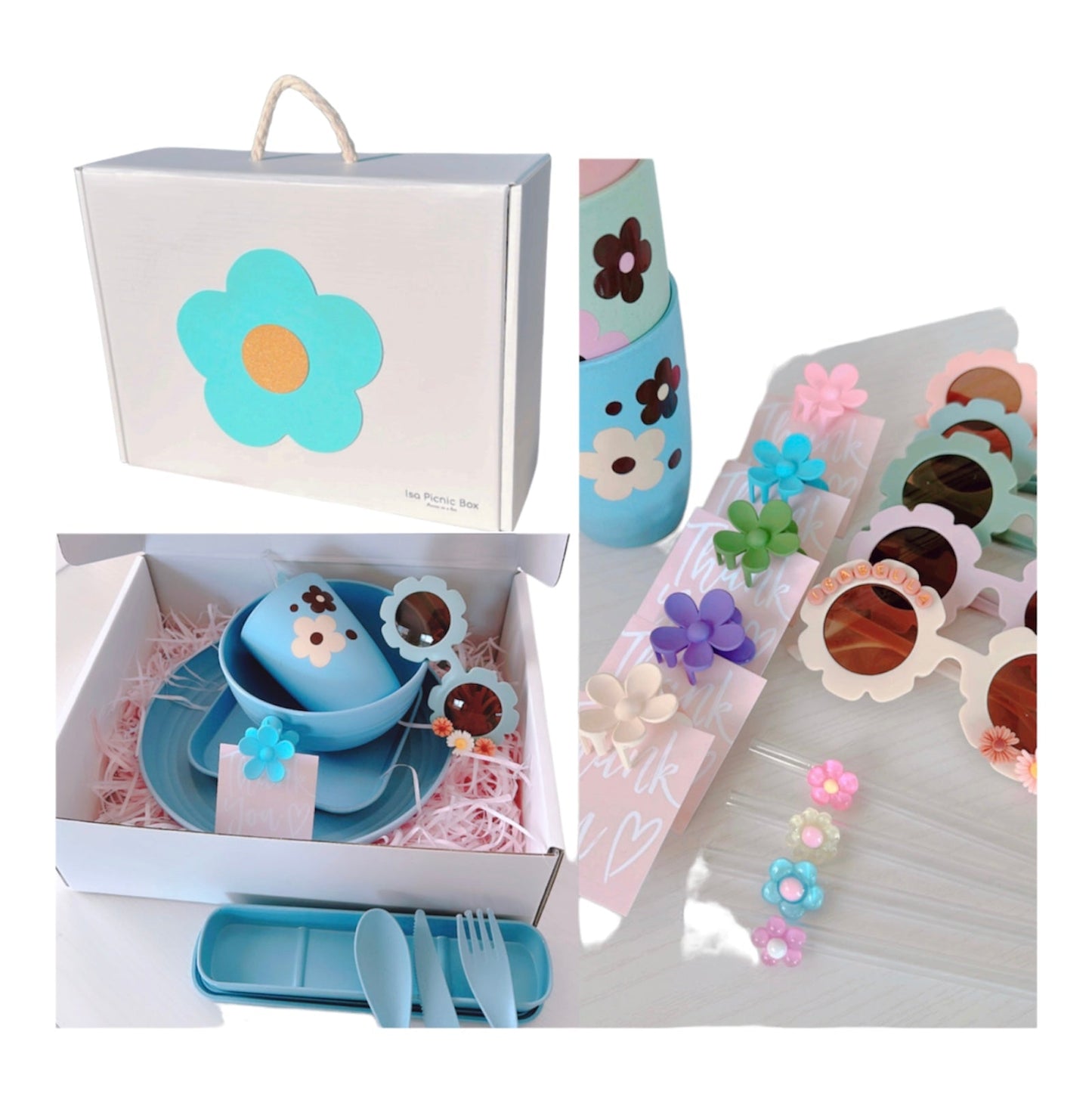 Blueberry Flower Picnic Box